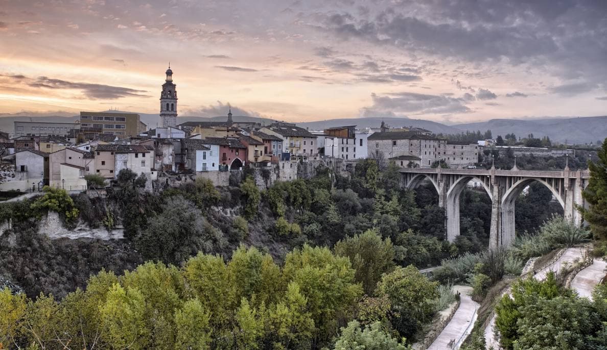 Vista panorámica de Ontinyent, población de la Vall d'Albaida